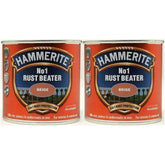 2X Hammerite No.1 Rustbeater Beige 250ml Rustbeater